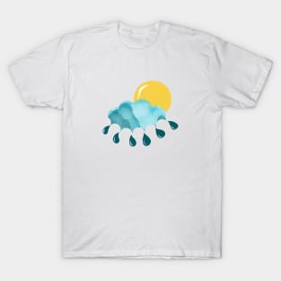 Weather Sun and Rain Cloud T-Shirt